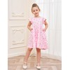 Toddler Girl's Dresses Clothes Summer Valentines Day Outfits Cotton Midi