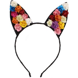 Zac's Alter Ego Flower Cat Ear Headband - Great for Summer
