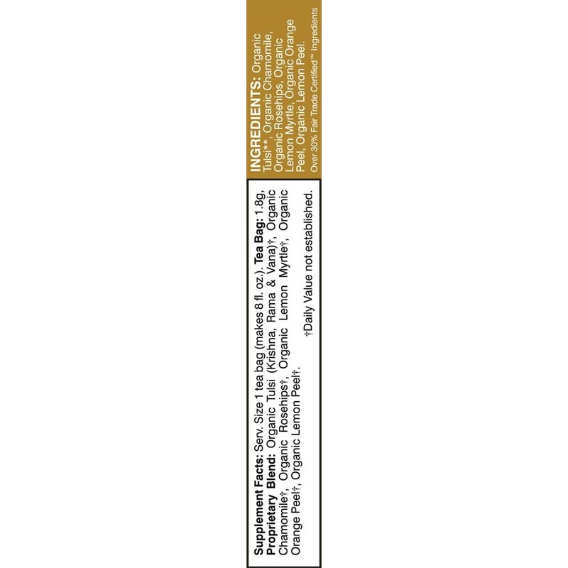 Davidson's Organics, Tulsi Chamomile Flower, 8-count Tea Bags, Pack of