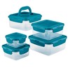 Rachael Ray Leak-Proof Nestable Container Food Storage Bin Set, 10-Piece