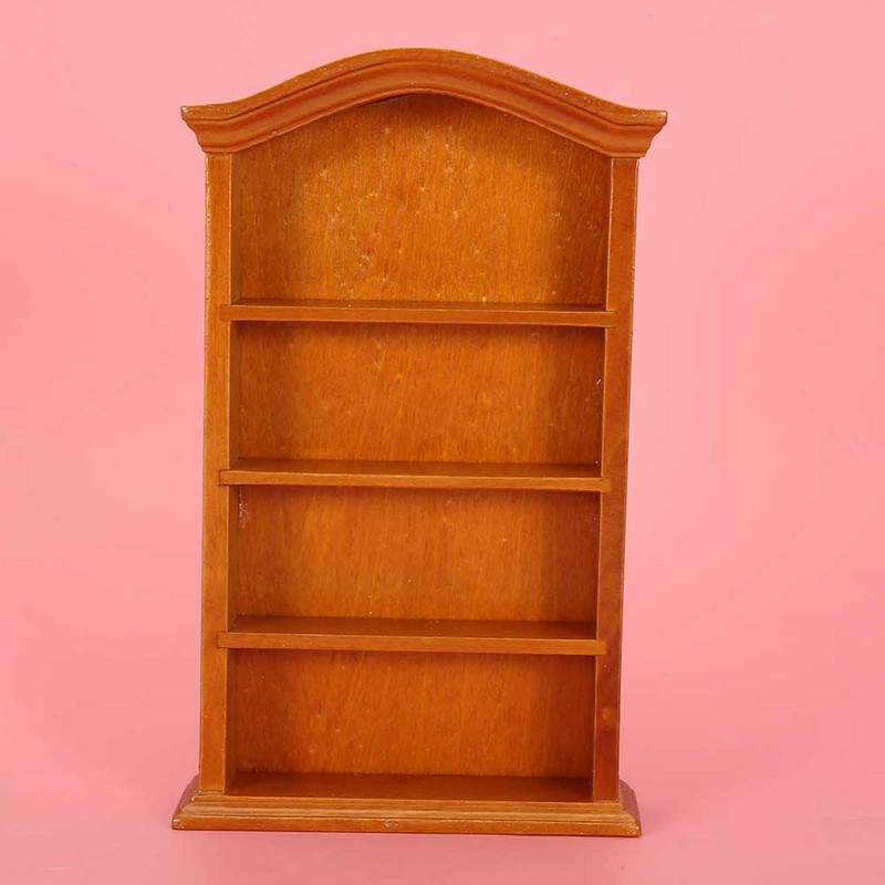 1:12 Dollhouse Miniature Furniture Wood Bookcase Bookshelf Cabinet Home Decor