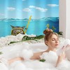 rzzlp Funny Cat Blue Sea Ocean Shower Curtain,Bathroom Shower Curtains
