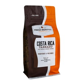 Fresh Roasted Coffee, Costa Rica Tarrazu, 12 oz, Medium Roast, Kosher, Ground