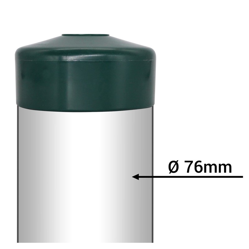 SKIR'CO Pack of 2 fence post caps, round, 76 mm,