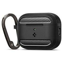 Spigen Rugged Armor Case Compatible with Airpods Pro 3 (2025) - Matte Black