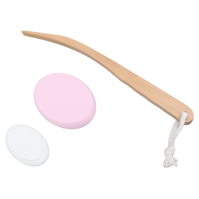 Lotion Applicator Long Handle Back Cream Applicator with 4 Replaceable