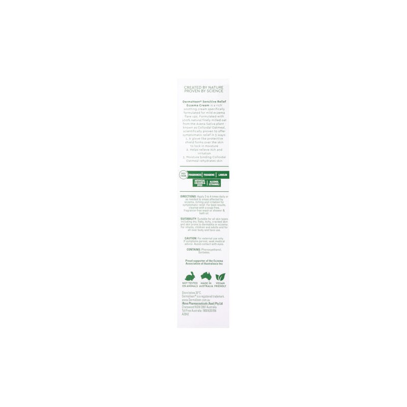 DermaVeen Sensitive Relief Eczema Cream 100mL