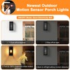 Slypadan 15" Motion Sensor Outdoor Wall Lights, 2 Pack Large
