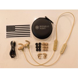 Republic Audio Echo-Alpha-1 Neckband Bluetooth Earbuds (Desert)