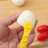 2Pcs Yellow Egg Cutter Set Lace Fruit Slicer Carving Lace