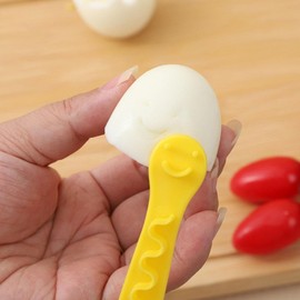 2Pcs Yellow Egg Cutter Set Lace Fruit Slicer Carving Lace Cutting Wire Egg Cutter Fancy Cooked Eggs Cutter Household Boiled Eggs Cut Egg Decorator