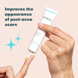 Gel facial para tratamiento de cicatrices de acné