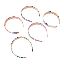 TOVINANNA 5pcs Floral Print Vintage Headbands for Women Accessories Unique Edging Design for Everyday Wear and Special Occasions