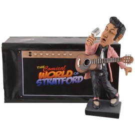 VOGLER Joh. Vogler GmbH Funny Life - Rockstar, The King, Rock'n Roll Forever, Made of Art Stone, Hand Painted, Warren Stratford Collection