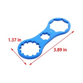 Pack of 4 Bicycle Keys, Bicycle Front Fork Repair Tool, SR Suntour XCR/XCM/XCT/RST MTB Bicycle Front Fork Cap, Remove Install a Spanner, Double Head Replacement Key