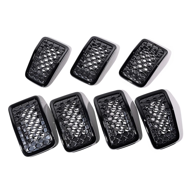AstraDepot For 2019-2023 Jeep Cherokee Honeycomb Mesh Front Grill Inserts