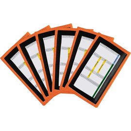 Pro Athletics QB Playbook Wristband - Football Quarterback Play Wristbands for Youth - Wrist Coach for All Sports with 3 Compartments (Orange, Youth, 12-Pack)