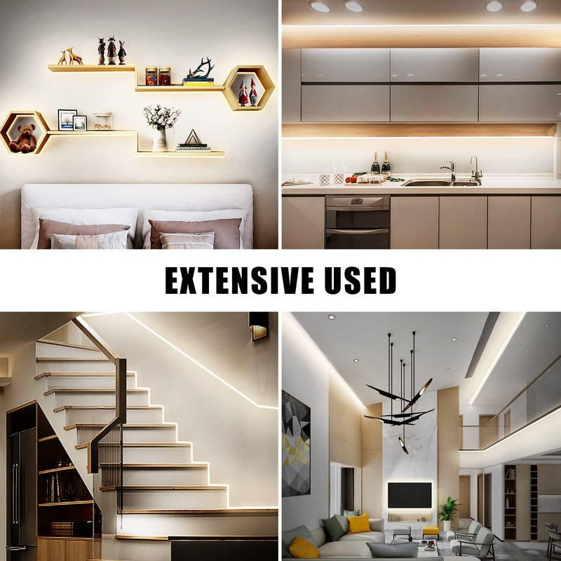 Tatazone White COB Led Strip Lights Max with RF Remote,