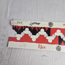 Burger King 2018 Burger King Paper Crown Naughty or nice christmas lot of 2 Crowns