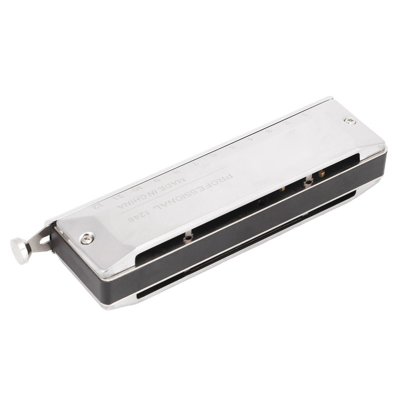 Chromatic Harmonica Metal 12 Holes 48 Tones Mouth Organ Harmonicas