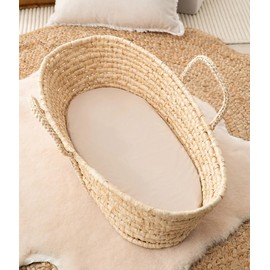 Love To Dream 2-in-1 Waterproof Bassinet Sheet & Mattress Protector | Tencel, Soft Jersey Fabric, Fits Oval & Square Mattresses, Machine Washable, Anti-Bacterial, Quiet Waterproof Backing | Taupe