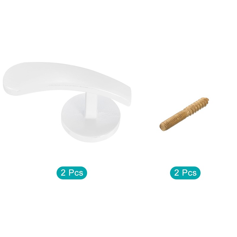 sourcing map 2Pcs Curtain Holdback, Aluminum Alloy Wall Mounted Drapery