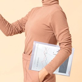 Document Folder A4, 20 Pieces Document Folder A4 for Filing, Document Bag Waterproof A4, Document Bag, Folder A4 Plastic for Document Organising with Hole Edge, Velcro Fastener