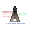 Ram A-Frame Trailer Tongue Jack with Foot and Mounting Hardware