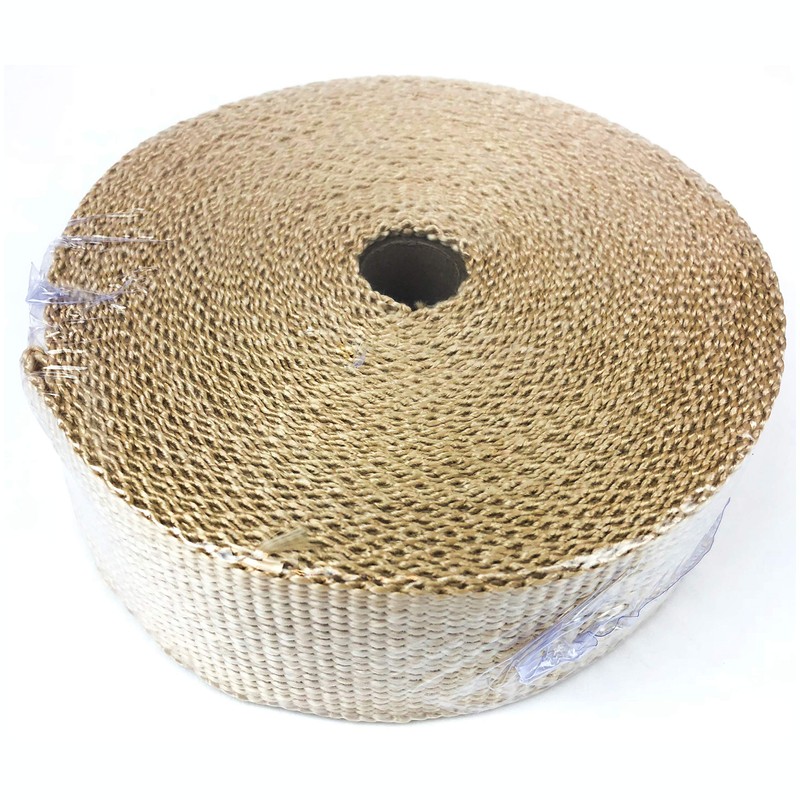 TAN High Temperature Header Exhaust Pipe Insulation Wrap Kit: 2