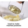 RIJIS Heavy Duty Strong Stainless Steel Potato Masher Black Handle