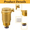 1Pcs Brass Automatic Bleed Valve, Air Vent Valve Brass Automatic
