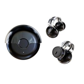 Open earplugs, Lightweight and Comfortable, Built-in Microphone, All-Round Sound, Safe and Suitable for Small Ears, Waterproof and Sweat Proof, Suitable for Fitness and Running (Black)