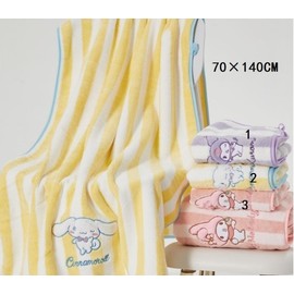 Infant Character Bath Towel & Coral Absorbent Hair Cap Set NO.4 5ea