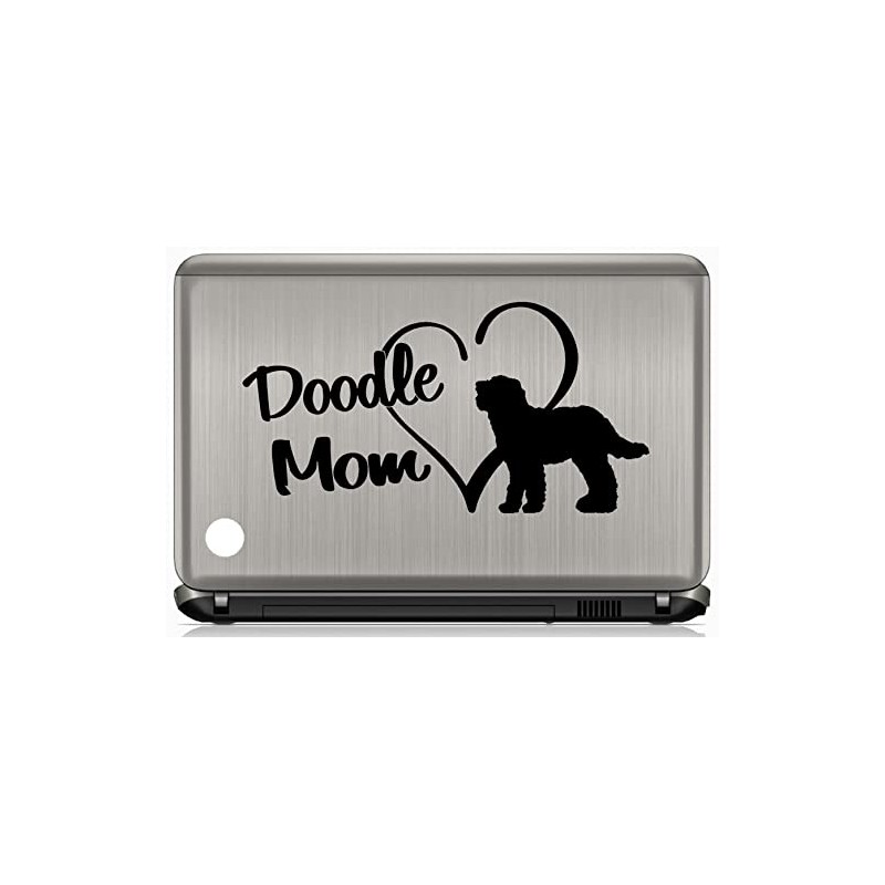 Doodle Mom Labradoodle Black Decal Sticker for Car Window 8.0