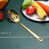 Gold Cooking Spoon, Berglander Stainless Steel Slotted Spoon Titanium Gold