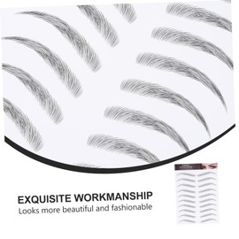 Baluue Waterproof Eyebrow 12 Sheets Temporary Brow Stickers for Natural Full Eyebrows Easy to Reuse