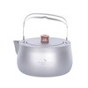 Boundless Voyage Ti3131D Camping BBQ Kettle, Titanium, 0.2 gal (0.8