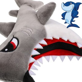 DEODARI - Diadema de tiburón para niños con tatuaje de tiburón para recuerdos de fiesta, 1 pieza