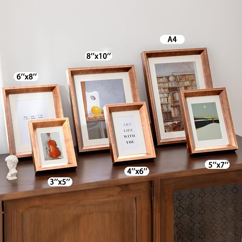 2 Pack Photo Frames 6 x 8 Picture Frame with