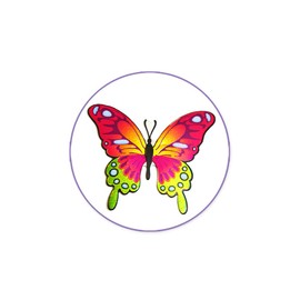 Foil Butterfly Stickers - Patterned Shining Butterflies Glitter Peel-and-Stick Decals for Paper Crafts – 50 Pc