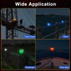 Aolyty Solar Strobe Warning Light Strong Magnetic Base Flashing Super