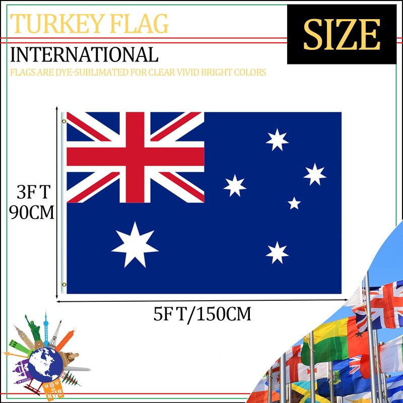 Country Flags (90 x 150 cm: Australia)