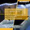 SOSHOT Christmas String Lights Outdoor - 49Ft/15M 640 LED 8