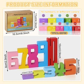 LETTERASHQP Stacking Tower Baby Stacking Tower Wooden Stacking Game Sorting Game Wooden Shape Sorter Stacking Toy Stacking Tower Wooden Toy Motor Skills Toy Gift for Girls Boys from 1 2 3 Years