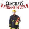 CONGRATS FIREFIGHTER Banner, Class of 2023/Congrats Grad, Fire Department Graduation