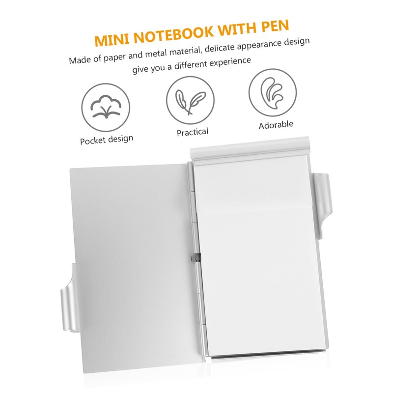 Operitacx 10 x Creative Notebook Notepad Holder Pocket Notebook Multi-Purpose