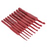 9Pcs Crochet Hook Set Aluminum Body Silicone Wrapped Handle 2