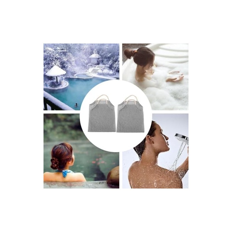 2 toallas exfoliantes extralargas, paño exfoliante de limpieza profunda, exfoliante