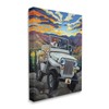 Stupell Industries Dogs Off-Roading Desert Drive Mountain Sunset, Design by