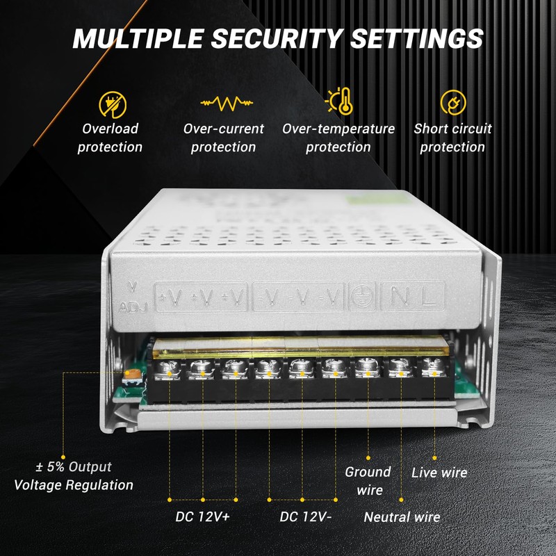 12V 50A 600W New Version 110V AC to 12V DC